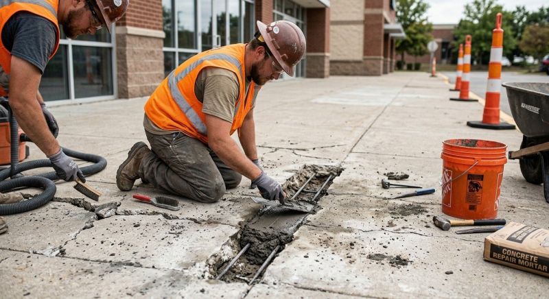 Chipped Concrete Repair in Des Moines, IA