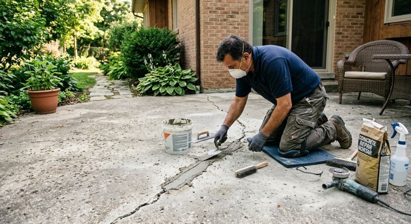 Cracked Concrete Repair in West Des Moines, IA